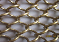 Gold Color Metal Coil Drapery Aluminum Alloy Material For Room Divider